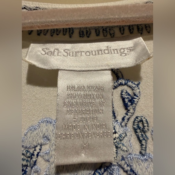 Soft Surroundings Kaftan Maxi Dress Embroidered size medium - Picture 6 of 13